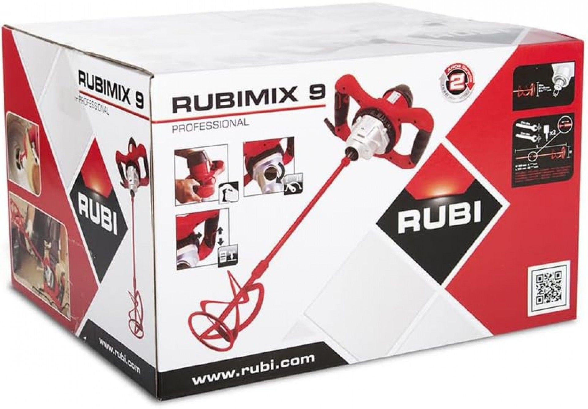 Misturador 1200w RubiMix-9 N + porta-Brocas refª 24986 Rubi