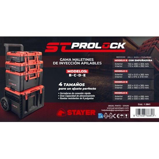 Trolley ST-ProLock B+C+D+E  refª 1.3941 STAYER Trolley ST-ProLock B+C+D+E  refª 1.3941 STAYER