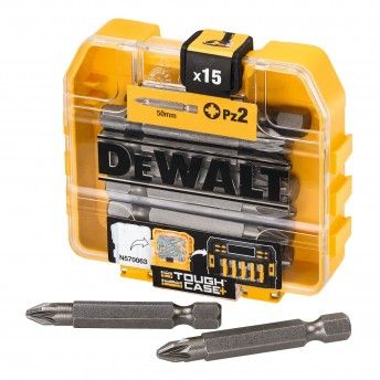Pontas PZ2 50mm FlexTorq 15p ref DP73-QZ DEWALT