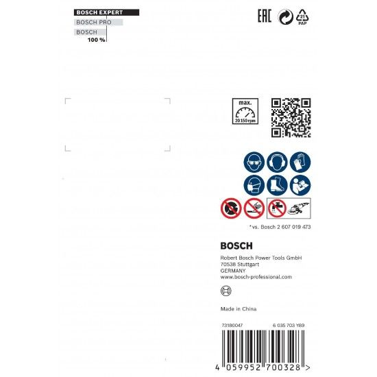 Disco de diamante de 76 mm EXPERT Hard Ceramic 76 x 1,5 x 10 mm ref 2608902391 BOSCH