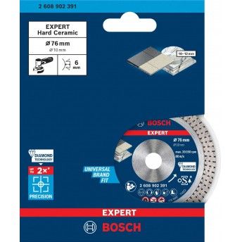 Disco de diamante de 76 mm EXPERT Hard Ceramic 76 x 1,5 x 10 mm ref 2608902391 BOSCH