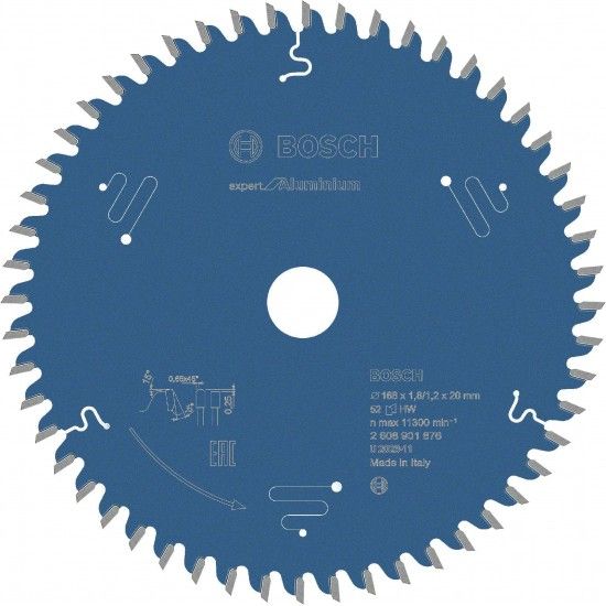 Disco EXPERT Aluminium, 168 x 1,8/1,2 x 20 mm, T52 ref 2608901876 BOSCH