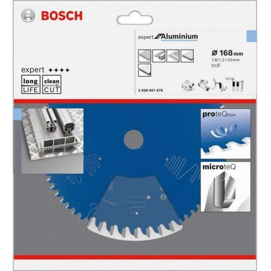 Disco EXPERT Aluminium, 168 x 1,8/1,2 x 20 mm, T52 ref� 2608901876 BOSCH