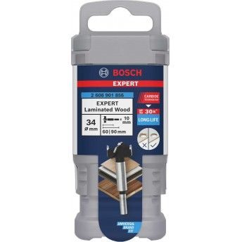 Fresa p/dobradi�as EXPERT Laminated Wood, 34 x 60 x 90mm ref� 2608901856 BOSCH