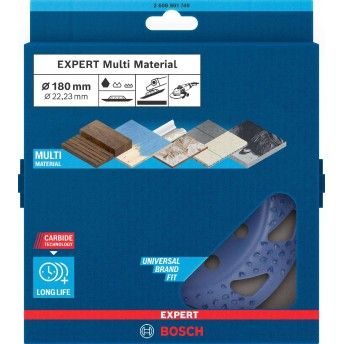Disco  em carboneto EXPERT Multi Material grosseira, inclinada, 180mm, 22,23mm ref 2608901749 BOSCH