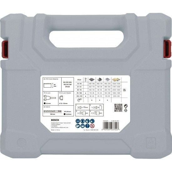 Conjunto de serras craneanas PRO Multi Material com eixo Q-Lock, 10 pe�as ref� 2608901550 BOSCH