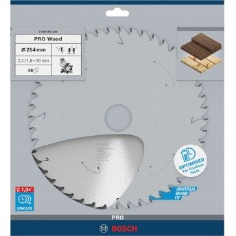 Disco PRO Wood cordless, 254 x 2,2 x 30 mm, T48 ref 2608842239 BOSCH