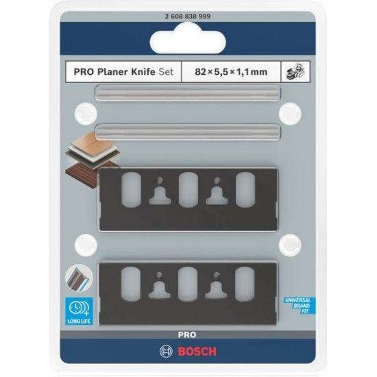 Conjunto de lâminas de plaina PRO, 4 unid. refª 2608838999 BOSCH Conjunto de lâminas de plaina PRO, 4 unid. refª 2608838999 BOSCH