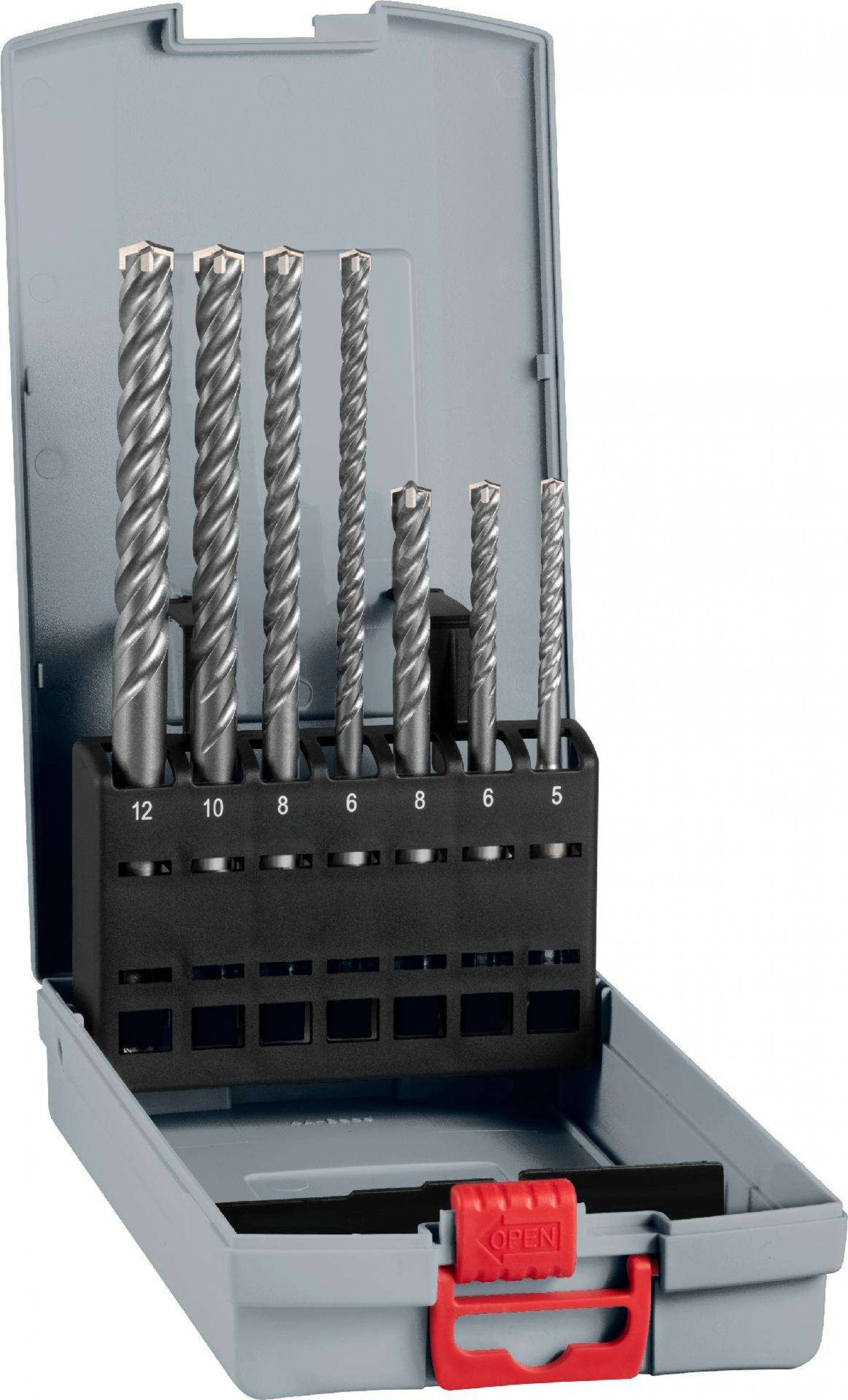 Conjunto de Broca PRO SDS plus-5X, 5/6/8/6/8/10/12 mm, 7 unid. refª 2608707246 BOSCH