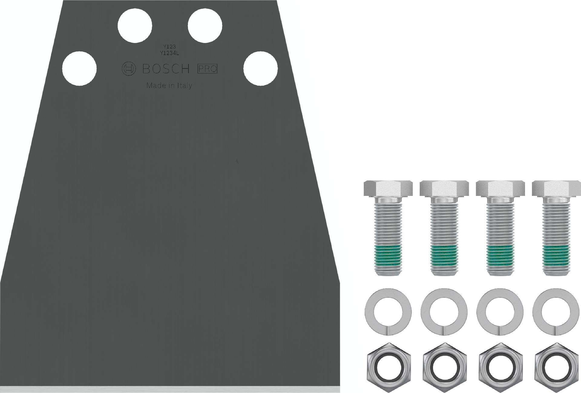 Conjunto de substituição de raspador de pavimento PRO HEX 28/30 refª 2608690678 BOSCH