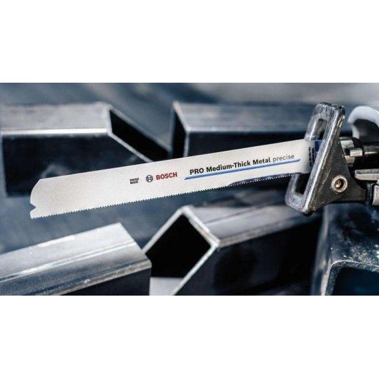 Lâmina serra sabre PRO Medium-Thick Metal precise S1137BEF, 1,1 x 25 x 225 mm, 25 peças refª 260865 Lâmina serra sabre PRO Medium-Thick Metal precise S1137BEF, 1,1 x 25 x 225 mm, 25 peças refª 260865