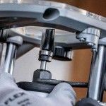 Fresa de alinhar com rolamento inferior para tupia PRO,  1/2? x C 1?, encabadouro de 1/4? ref 2608