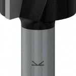 Fresa direita para tupia PRO, dois canais,  5/8? x C 49/64?, encabadouro de 1/4? ref 2608629688 BO