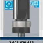 Fresa de alinhar com rolamento superior para tupia PRO, Ø 5/8? x C 1?, encabadouro de 1/4? refª 2608 Fresa de alinhar com rolamento superior para tupia PRO, Ø 5/8? x C 1?, encabadouro de 1/4? refª 2608