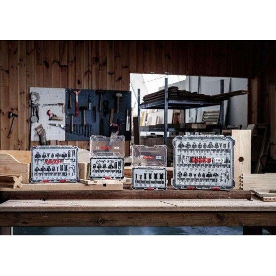 Fresa de alinhar com rolamento superior para tupia PRO, Ø 5/8? x C 1?, encabadouro de 1/4? refª 2608 Fresa de alinhar com rolamento superior para tupia PRO, Ø 5/8? x C 1?, encabadouro de 1/4? refª 2608