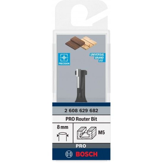 Fresa para tupia de buraco de fechadura PRO,  8,5 x  5,6, encabadouro de 8mm ref 2608629682 BOSCH