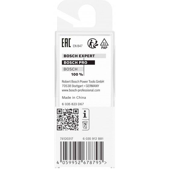 Fresa de arredondar para tupia PRO, R 1,6, encabadouro de 8mm refª 2608629681 BOSCH Fresa de arredondar para tupia PRO, R 1,6, encabadouro de 8mm refª 2608629681 BOSCH
