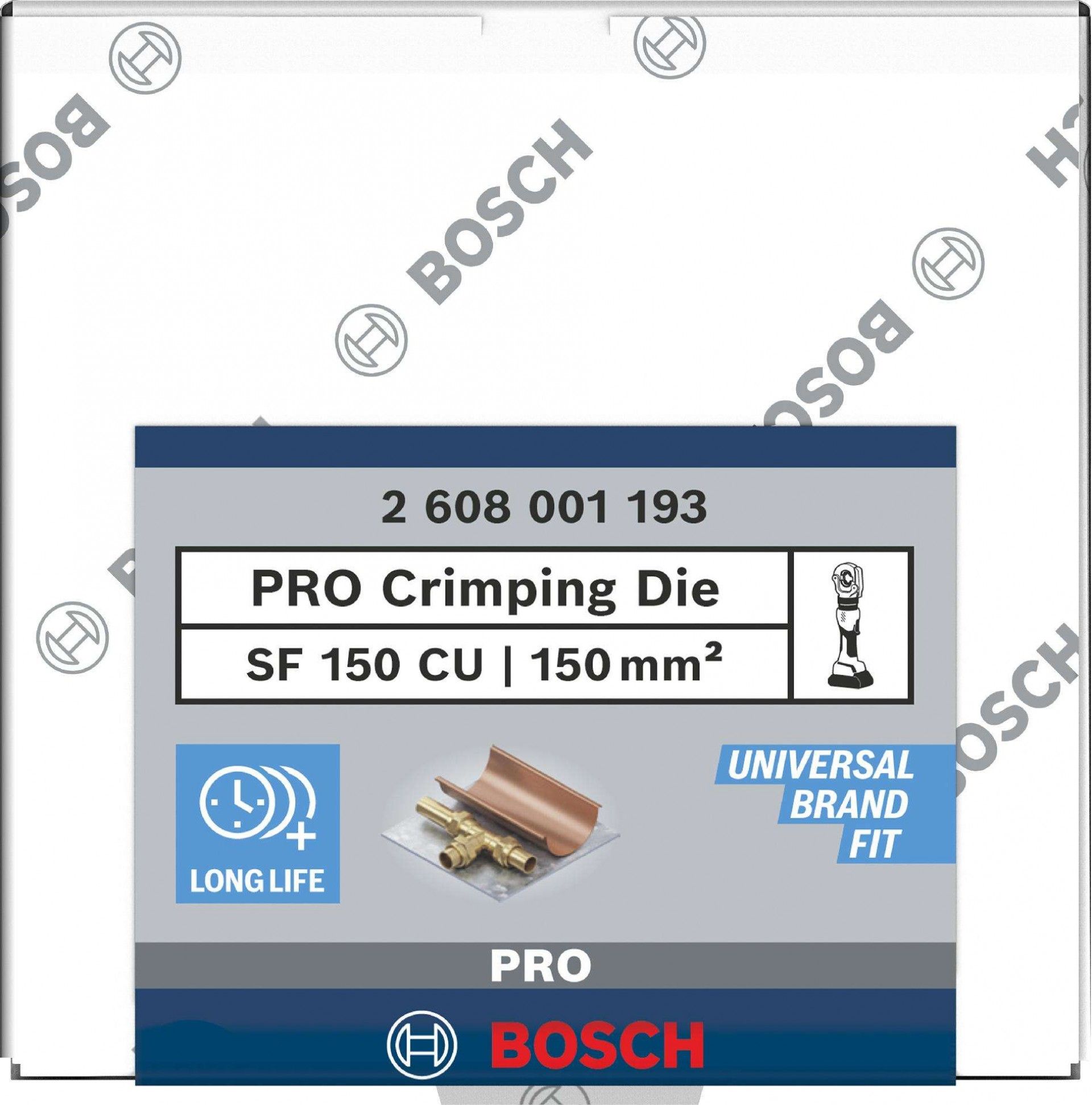 Matriz de engaste PRO, SF150 CU, 150 mm², cobre refª 2608001193 BOSCH