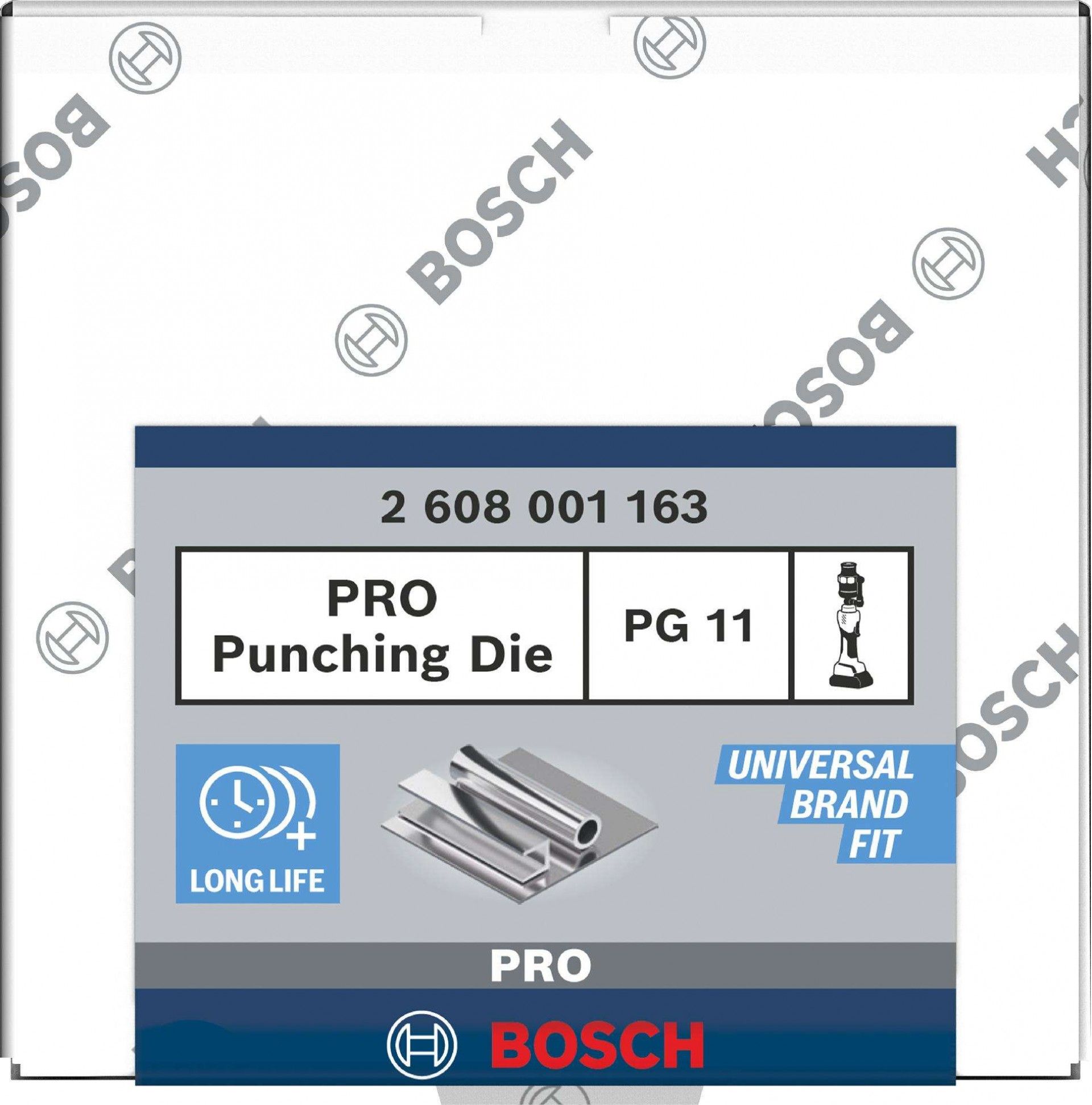 Matriz de perfuração PRO, PG11, aço inoxidável refª 2608001163 BOSCH