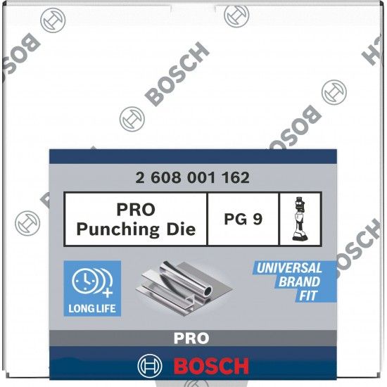 Matriz de perfura��o PRO, PG9, a�o inoxid�vel ref� 2608001162 BOSCH