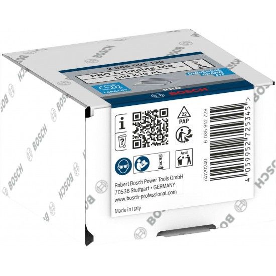 Matriz de engaste PRO, DIN K16 AL, 50 mm, alumnio ref 2608001138 BOSCH