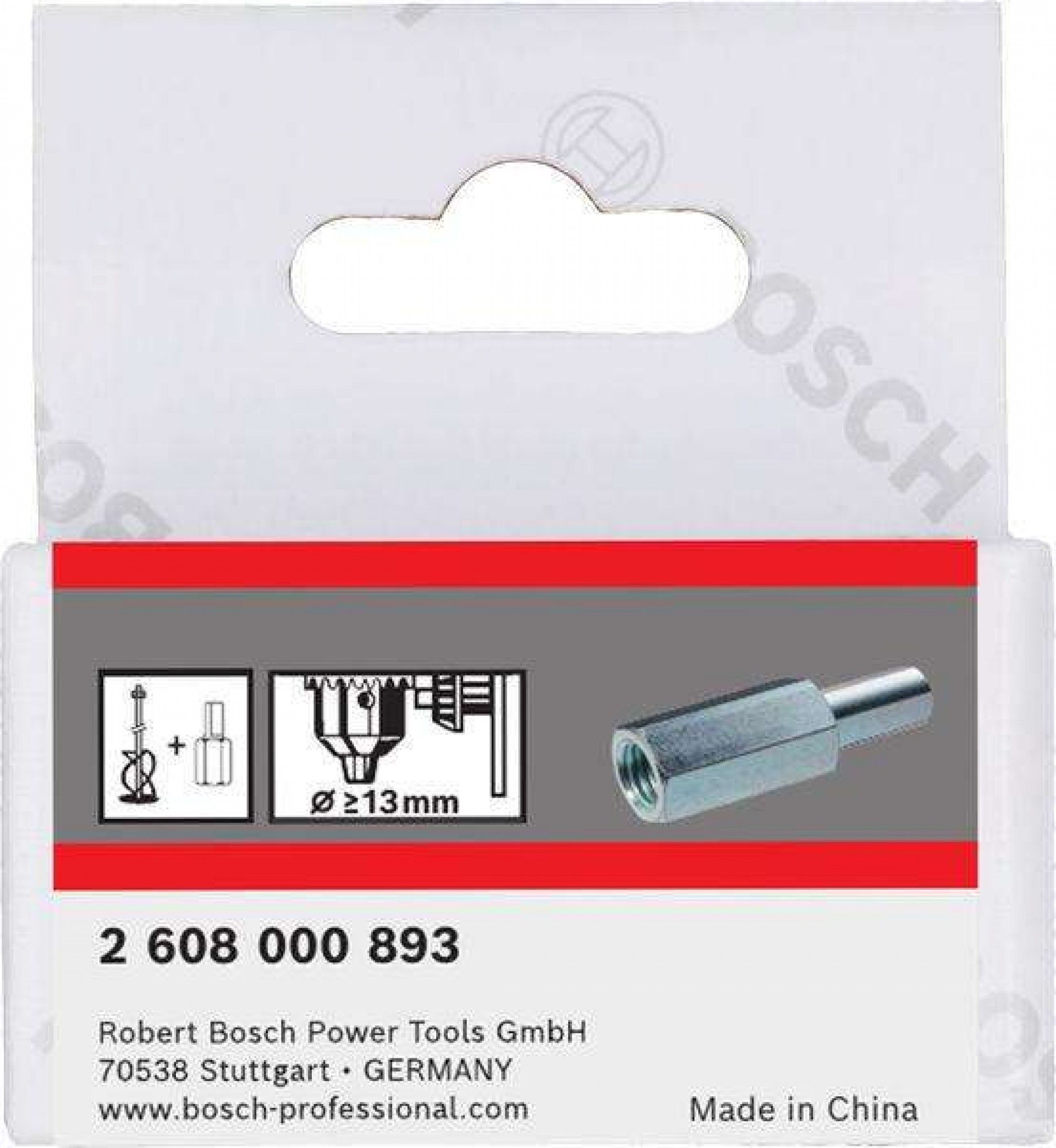 Adaptador de misturador refª 2608000893 BOSCH