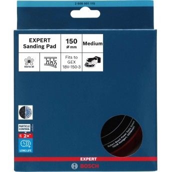 Prato de lixa EXPERT Multihole, Mdio, 150mm, GEX 18V-150-3 ref 2608001115 BOSCH