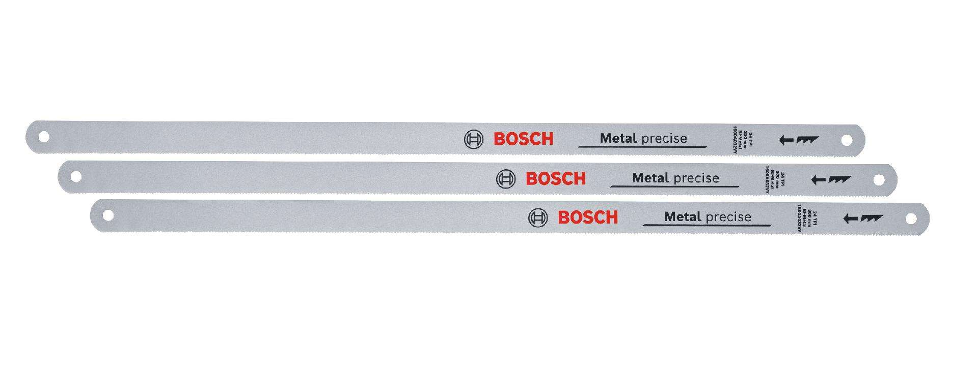 Lâminas de serra de arco 24TPI de 300 mm, 3 peças refª 1600A032UM BOSCH