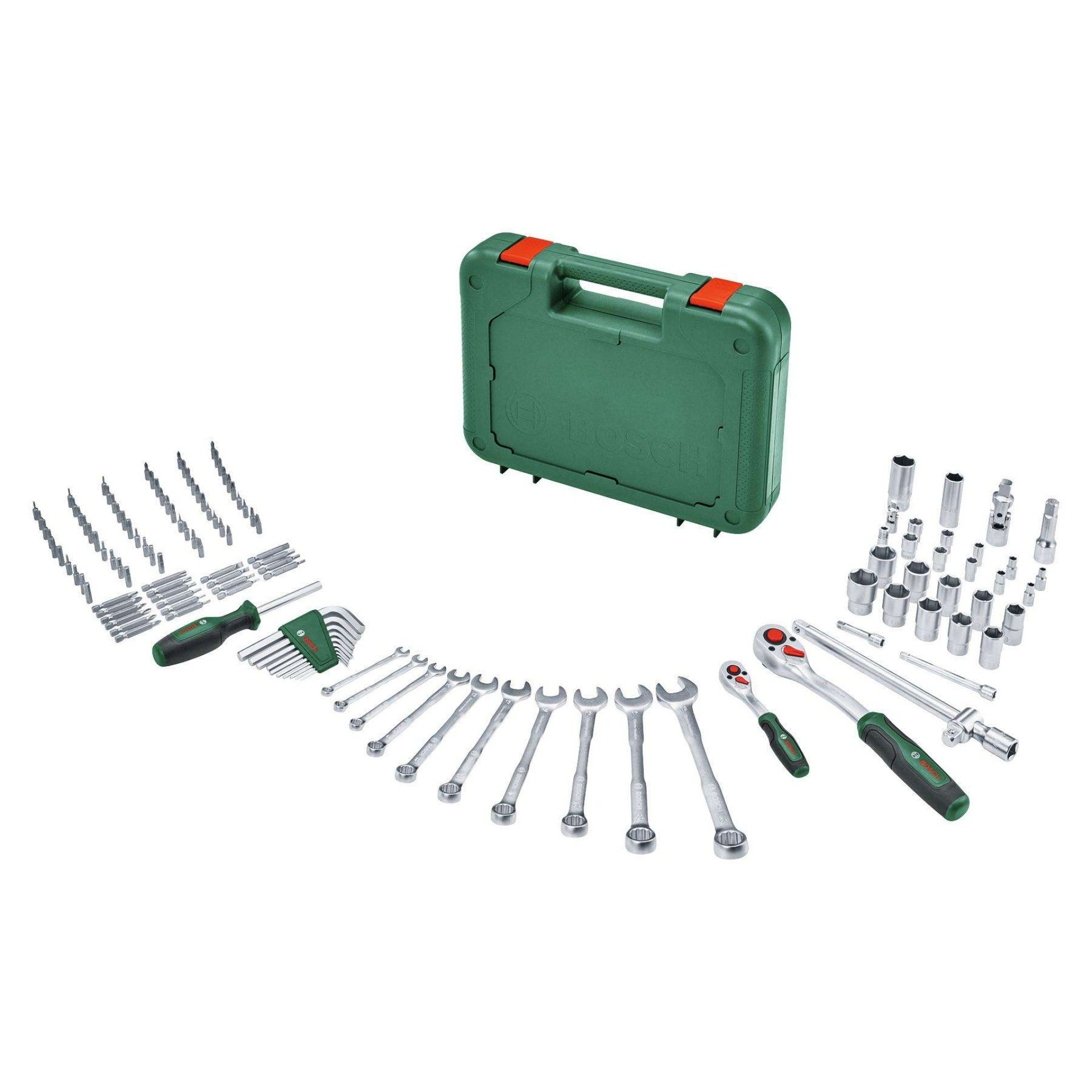 Mala ferramentas c/roquete 132pç refª 1600A02Z9B BOSCH