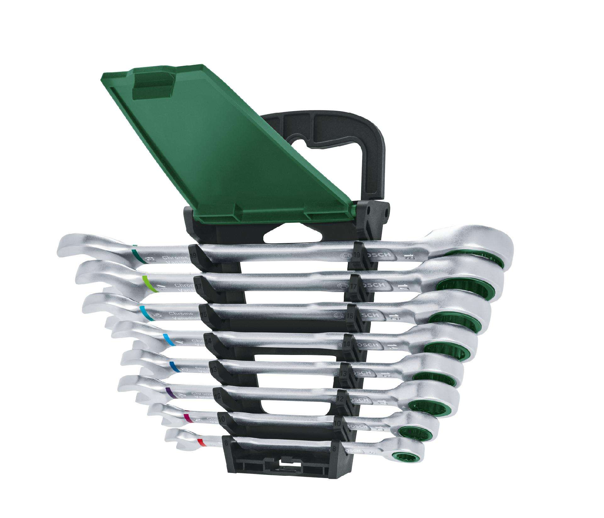 Kit chaves combinadas c/roquete 8pç refª 1600A027PS BOSCH