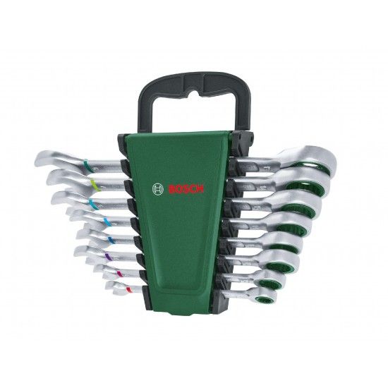 Kit chaves combinadas c/roquete 8p ref 1600A027PS BOSCH