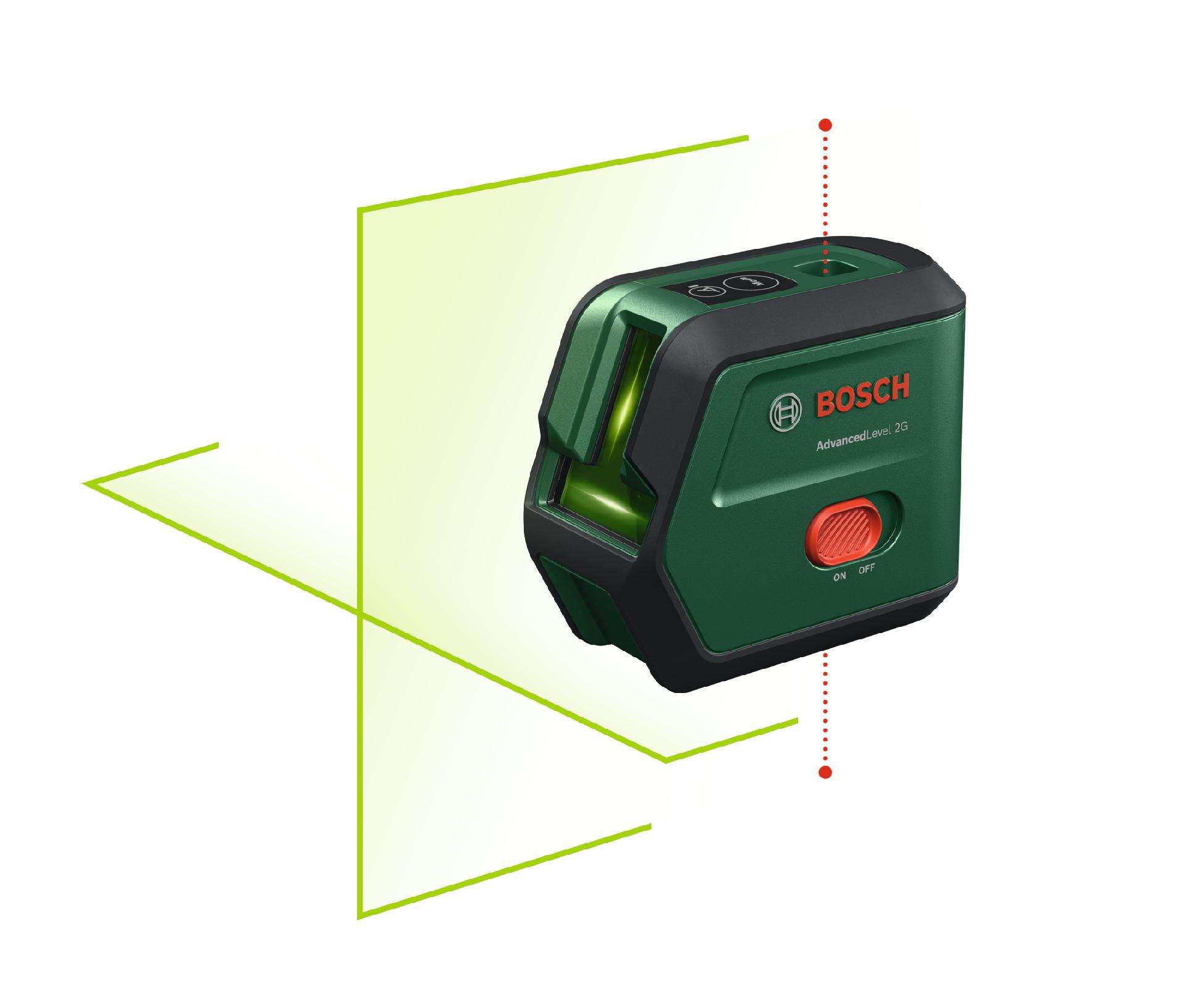 Laser de linhas cruzadas com função de prumo AdvancedLevel 2G refª 0603663G00 BOSCH