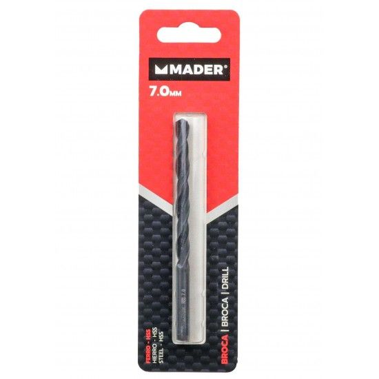 Broca HSS, para Metais, 7mm refª 95189 MADER Broca HSS, para Metais, 7mm refª 95189 MADER