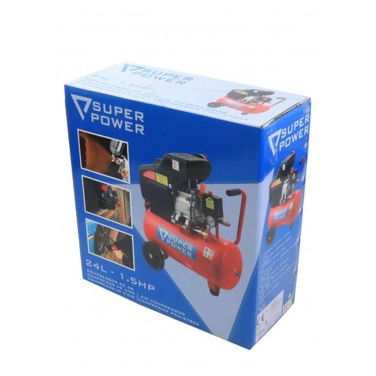 Compressor de Ar, Monobloco, 24L, 1.5hp  ref 73230 SUPER POWER