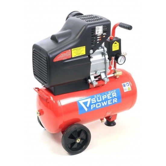 Compressor de Ar, Monobloco, 24L, 1.5hp  ref 73230 SUPER POWER