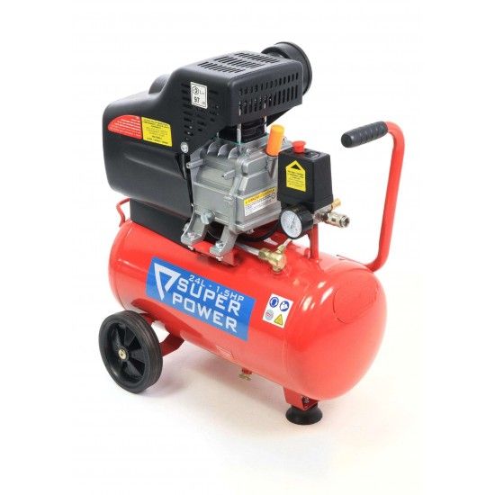 Compressor de Ar, Monobloco, 24L, 1.5hp  ref 73230 SUPER POWER
