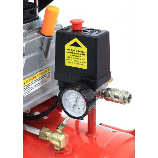 Compressor de Ar, Monobloco, 24L, 1.5hp  ref 73230 SUPER POWER