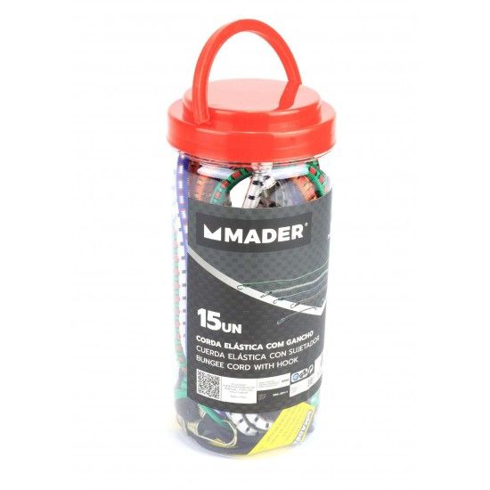 Corda Elástica, com Gancho, 15un refª 65073 MADER Corda Elástica, com Gancho, 15un refª 65073 MADER