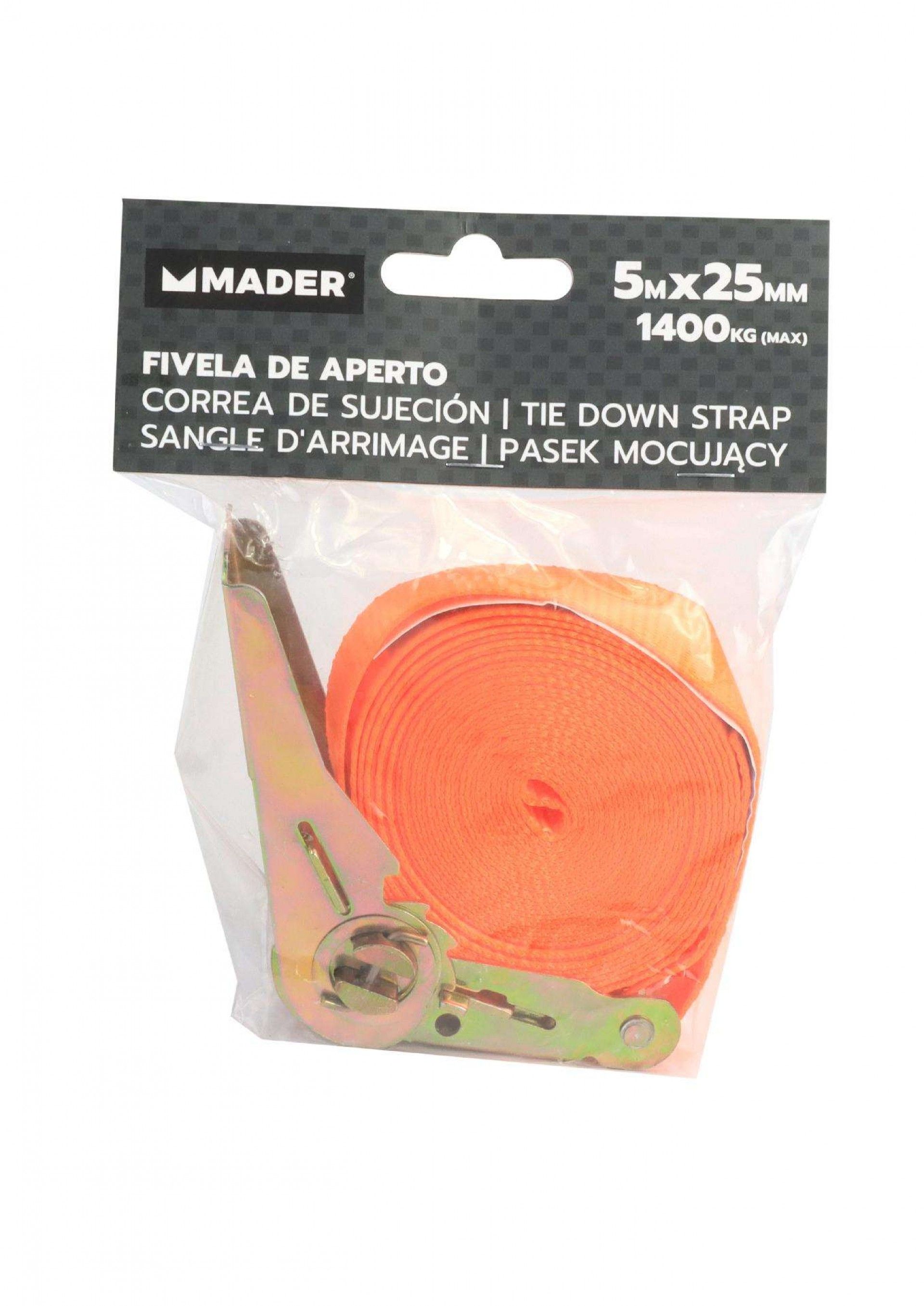Fivela de Aperto, 1400 Kg, 5mx25mm refª 60712 MADER