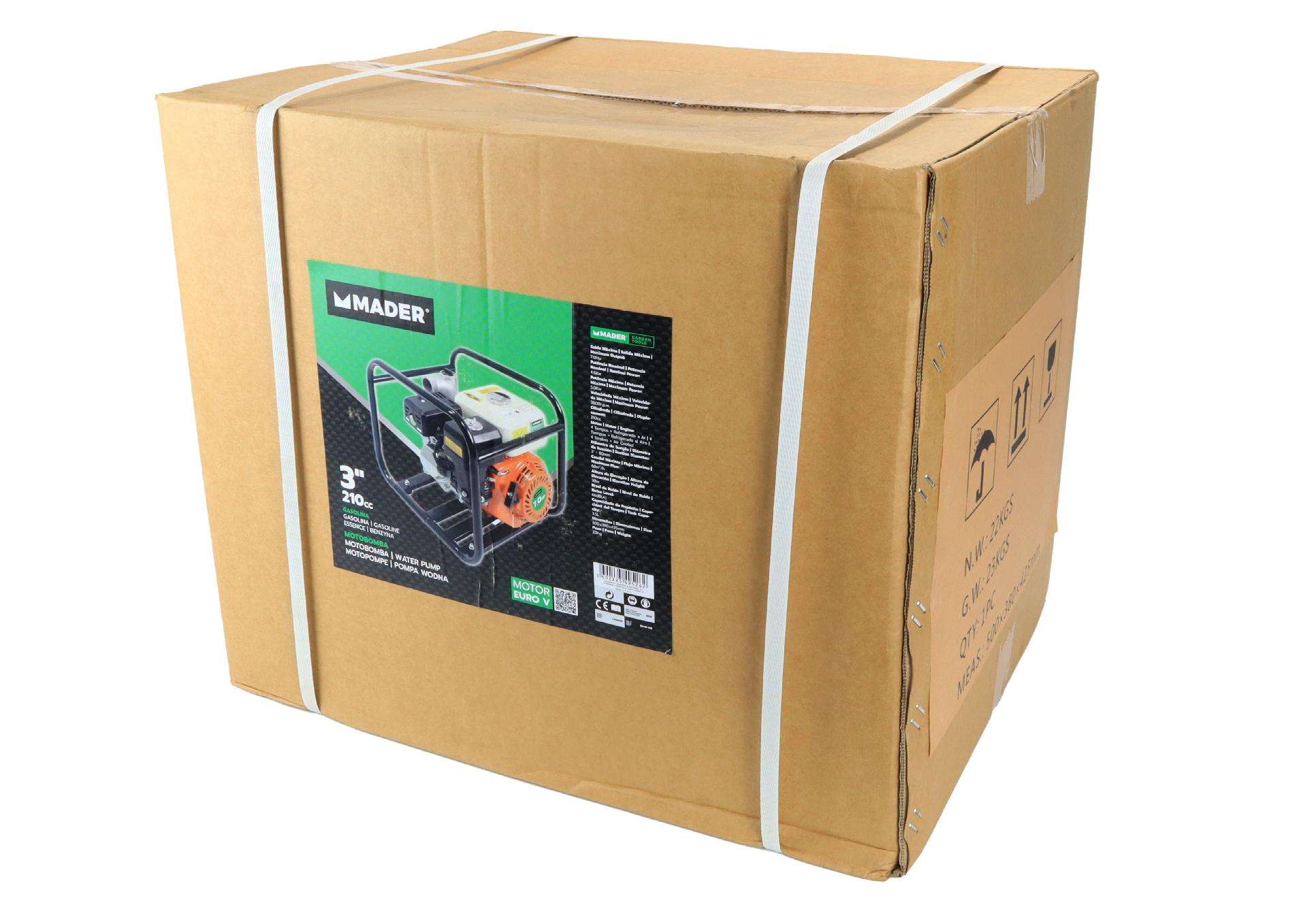 Motobomba, 210cc, 3, 60 m³/h refª 49526 MADER