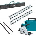 Serra de Inciso 1.300W 165mm MakPac SP6000J + 2 Guias 194368-5 c/saco +Unies de guia 198885-7 + Ma