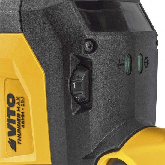 Martelo perfurador demolidor brushless 10kg - 48mm sds max ref. VIMPDBM1048 VITO Martelo perfurador demolidor brushless 10kg - 48mm sds max ref. VIMPDBM1048 VITO