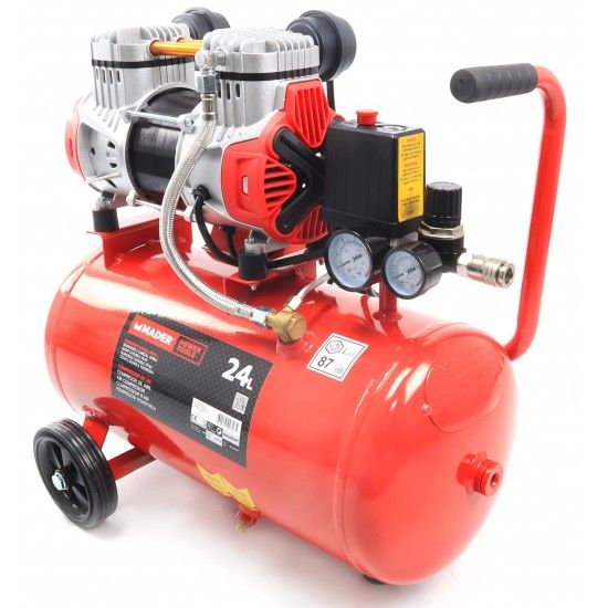 Compressor de Ar, Monobloco, 24L, 2HP, 2 Cabeas ref 09347 MADER