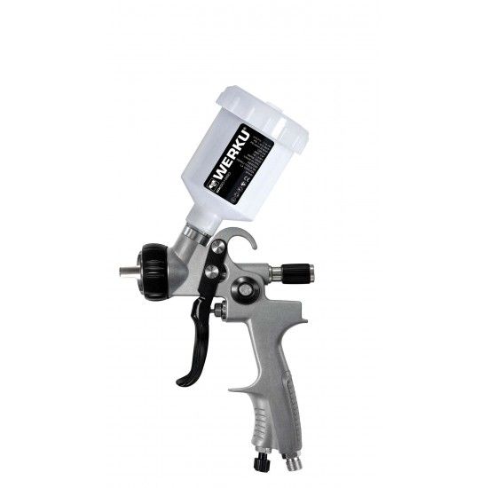 Kit Pistolas Gravidade Hvlp-II, 200/600ml 1.5 Hp c/mala ref WK501650 Werku
