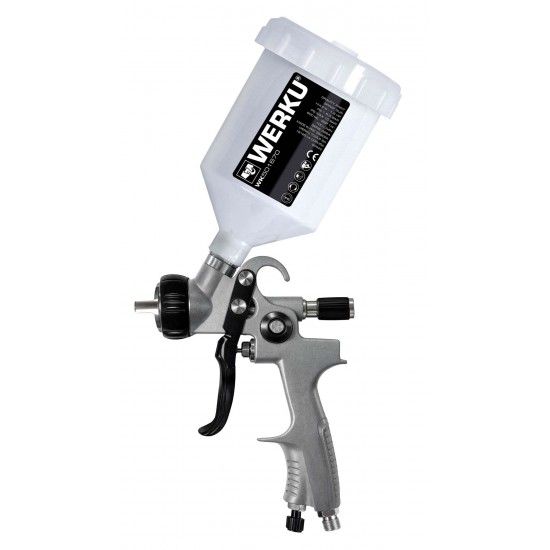 Kit Pistolas Gravidade Hvlp-II, 200/600ml 1.5 Hp c/mala ref WK501650 Werku