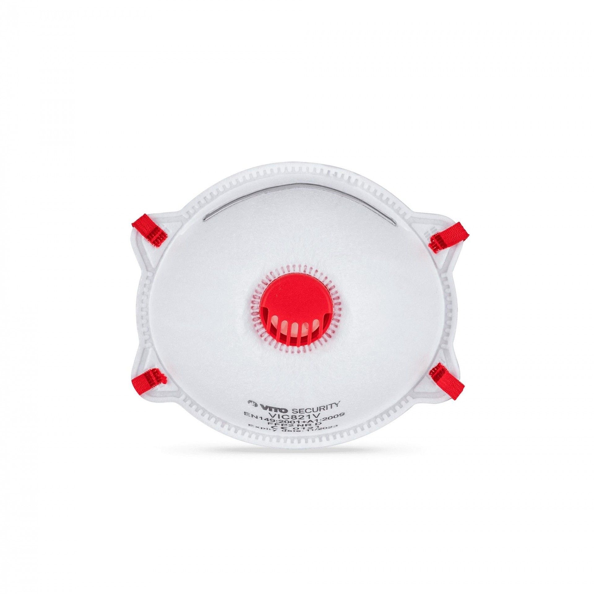 Conjunto de 12 máscaras de proteção com válvula ffp2 refª VIC821VC VITO