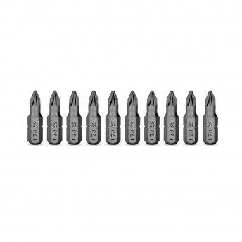 Conjunto de 10 bits pozidrive pz2 x 25 mm ref VIBPZ2 VITO