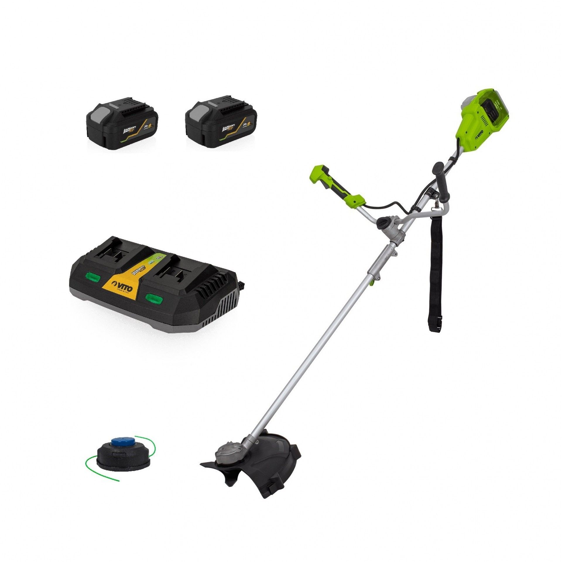 ROÇADORA BRUSLESS 2x20V REF VIBCRSBSFL40 +2 BATERIAS 4.0Ah VIBCBL204 + CARREGADOR DUPLO VIBCCDR20 VI