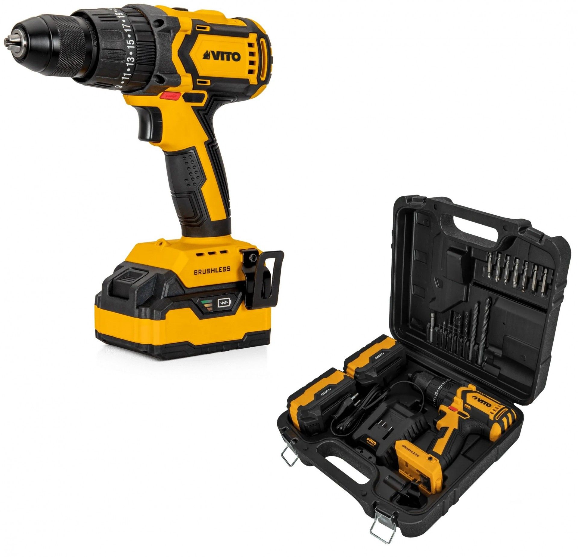 APARAFUSADORA C/PERCUSSÃO 20V 4.0Ah REF VIBBSFL204 VITO