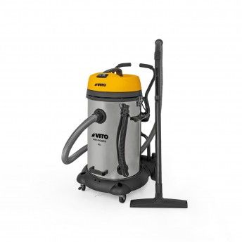 Aspirador industrial de slidos e lquidos 2x1200 w - 75 l ref VIASL75 VITO